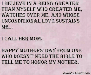 Happy Mother's Day to all my fellow Atheist Moms!