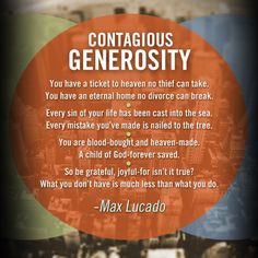 quote from max lucado more generosity quotes christian quotes ...