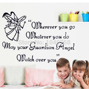 Removable-Angel-Love-Wall-Stickers-Quotes-and-Sayings-Decorative-Wall ...