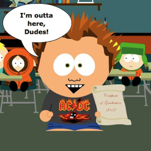 South Park Funny Quotes A caricature of the graduate