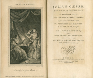 ... Caesar from an eighteenth-century, nine-volume set of Shakespeare’s