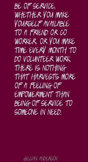 ... Or Co Worker Or You Make Time Every Month To Do Volunteer Work