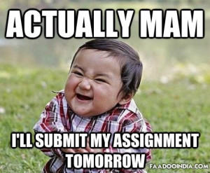 Funny Quotes On Assignments At College