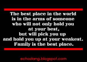 The best place in the world is in the arms of someone