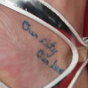 Pin Lea Michele Foot Tattoo