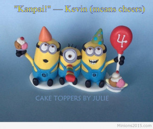 Minion cake toppers
