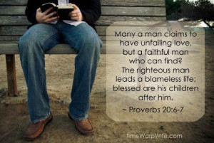 For all of the faithful men out there. This one's for you!