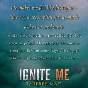 New teaser of Ignite Me - totally about Warner!