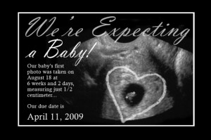 Turn Your First Ultrasound into a Pregnancy Announcement