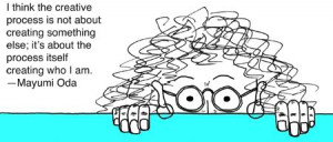 CREATIVE PROCESS QUOTE drawing by MUDD LAVOIE