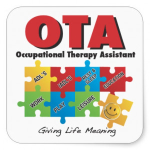 OTA - Occupational Therapy Assistant Sticker -COTA