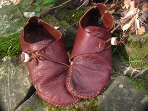 ... this style the Toby,mine are soft deer hide with small antler buttons