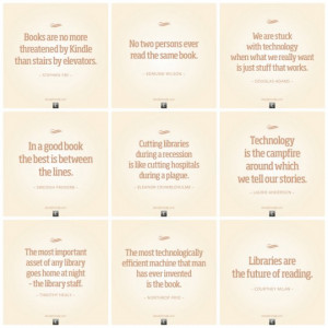 evolution of books and libraries without technology. These quotes ...