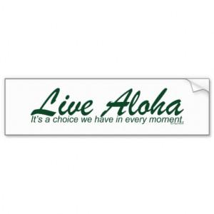 Live Aloha Landscape Design Bumper Stickers