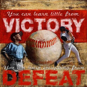 defeat baseball motivational poster print image source international
