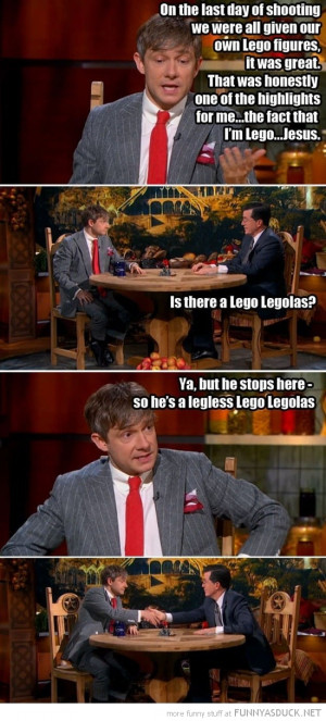 martin freeman hobbit interview lego legolas funny pics pictures pic ...