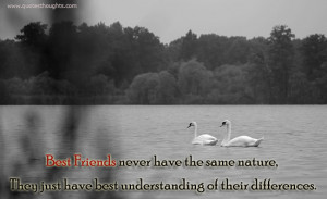 Best Friends - Nature - Understanding - Differences - Best Quotes