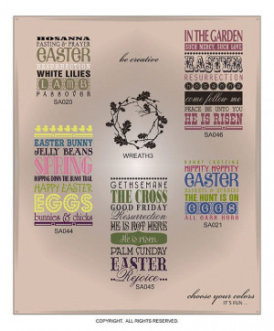 Easter Subway Art Quotes for Vinyl ai eps svg by myvinyldesigner, $9 ...