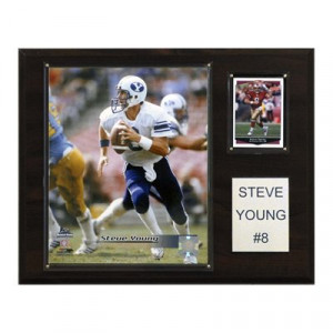 ... 1215SYOUNGC Steve Young BYU Cougars NCAA Football Player Plaque