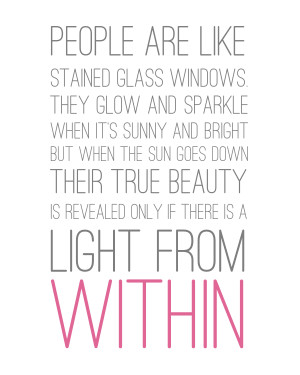 Printable Light From Within Quote by Love Grows Wild for Uncommon ...
