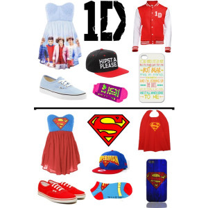 fashion superman costume one direction and superman fangirl created by ...