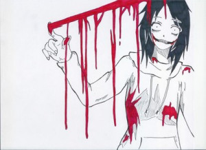 think that Jeff the killer looks cute in cartoon form but scary in ...