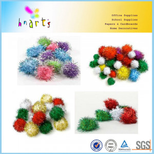 Cheerleading Pom Poms with Red and Black