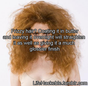 Frizzy hair trick