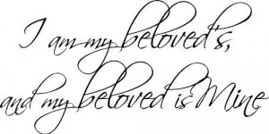 Am My Beloved's and My Beloved Is Mine Vinyl Wall Decal by generous ...