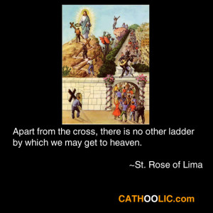Apart from the cross, there is no other ladder by which we may get to ...