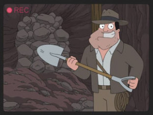 Stan stages his discovery of Oliver North's lost gold.