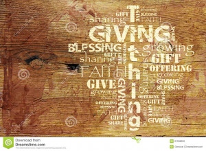 Royalty Free Stock Image: Giving and Tithing Background