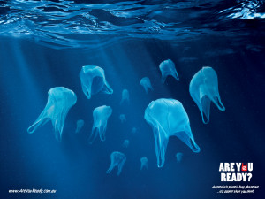 Es triste ver como bolsas de plástico que no son biodegradables ...