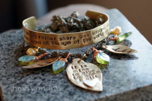 Arwen LOTR Quote Elven Necklace and Cuff