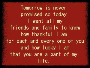 thankful for family and friends quotes | thankful for my family and ...