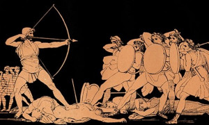 Odysseus killing the suitors of his wife Penelope. Photograph: Culture ...