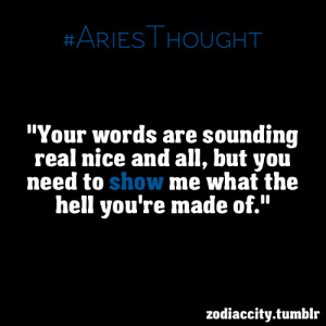 quotes about being an aries