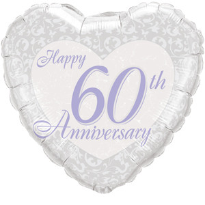 Happy 60th Anniversary Balloon