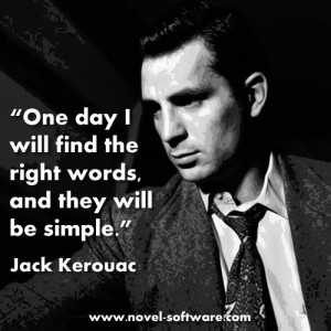 Quote on writing by Jack Kerouac.