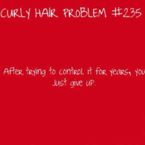 Curly hair...