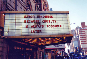 Some thoughts on...being cruel to others: Why can't we just help one ...