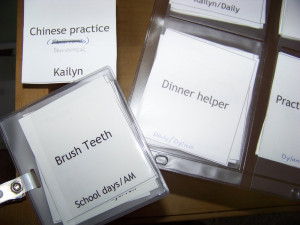 ... Family, see “Managers of their Chores” at www.chorepacks.com