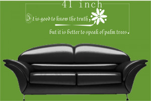 Decoration wall sticker wall mural decor-arabic quotes know the truth