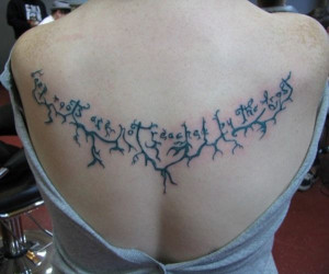 Funny Back Tattoos for Women