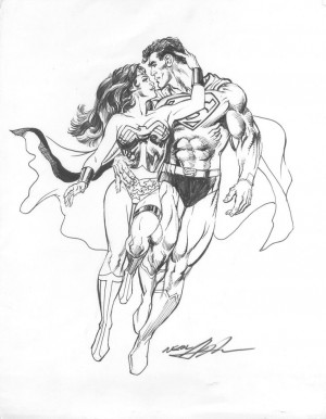 Wonder Woman and Superman by Neal Adams *