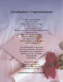 Daughter Graduation Poems