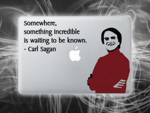 Carl Sagan quote sticker for laptop Cosmos vinyl macbook decal