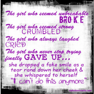 Can't Do This Anymore