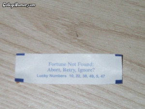20 Funny Fortune Cookie Messages