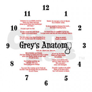 greys_anatomy_quotes_frameless_wall_clock.jpg?color=White&height=460 ...